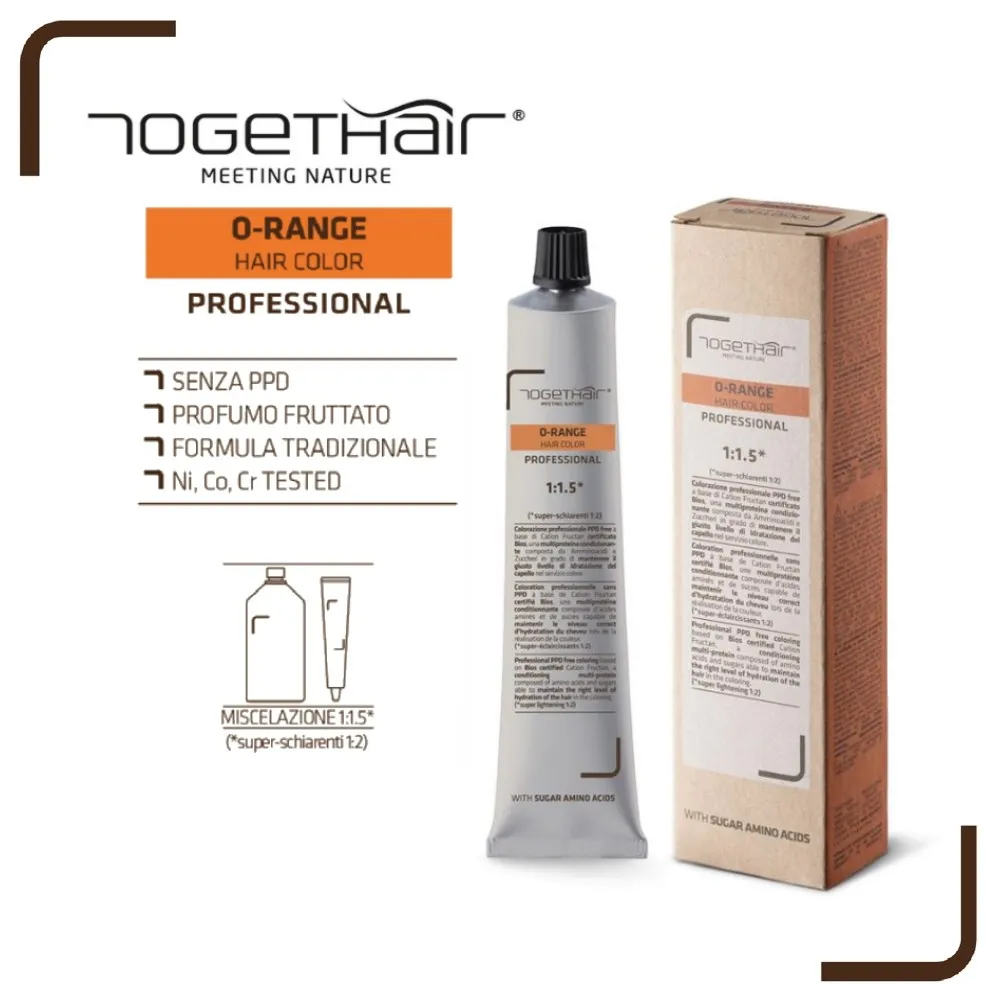 O-Range Hair Color – Colorazione Permanente in Crema – 6.6 Biondo Scuro Rosso 100 ml – Togethair - immagine 6