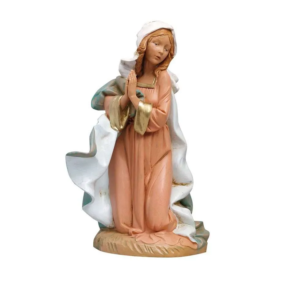 Statua Madonna per presepe cm 30 - immagine 2